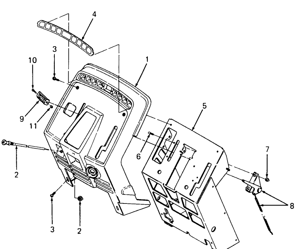 Pedestal, Instrument Panel And Engine Controls Diagram and Parts List for 1861 821060-836000-140671100-142663100 Cub Cadet Lawn Tractor
